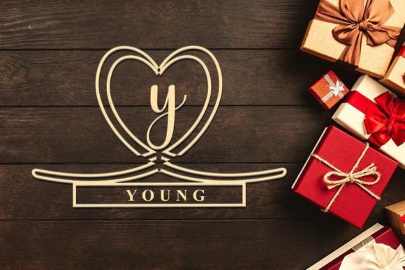 Apple Love Monogram Font - Preview 1