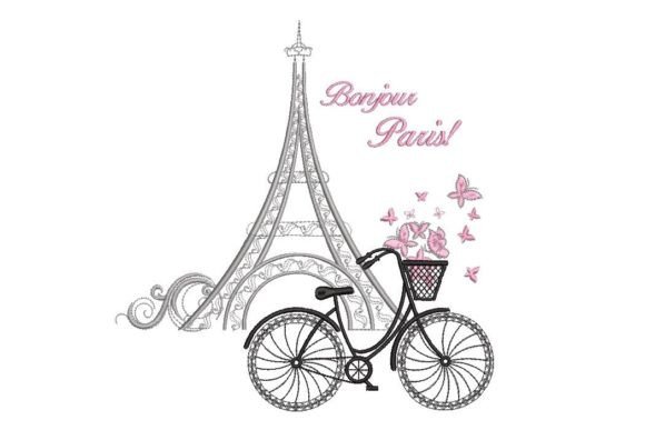Bicycle and Eiffel Tower