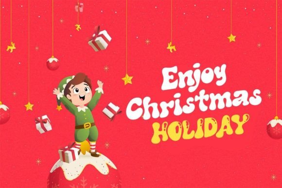 Christmas Vibes Font PNG with transparent background - Preview 2