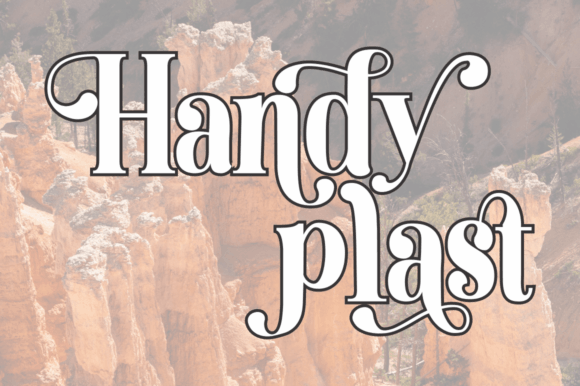 Handyplast Font PNG with transparent background - Preview 2