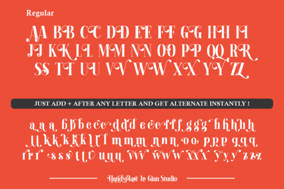 Handyplast Font PNG with transparent background - Preview 5
