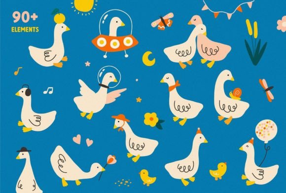 Little Goose Font PNG with transparent background - Preview 5