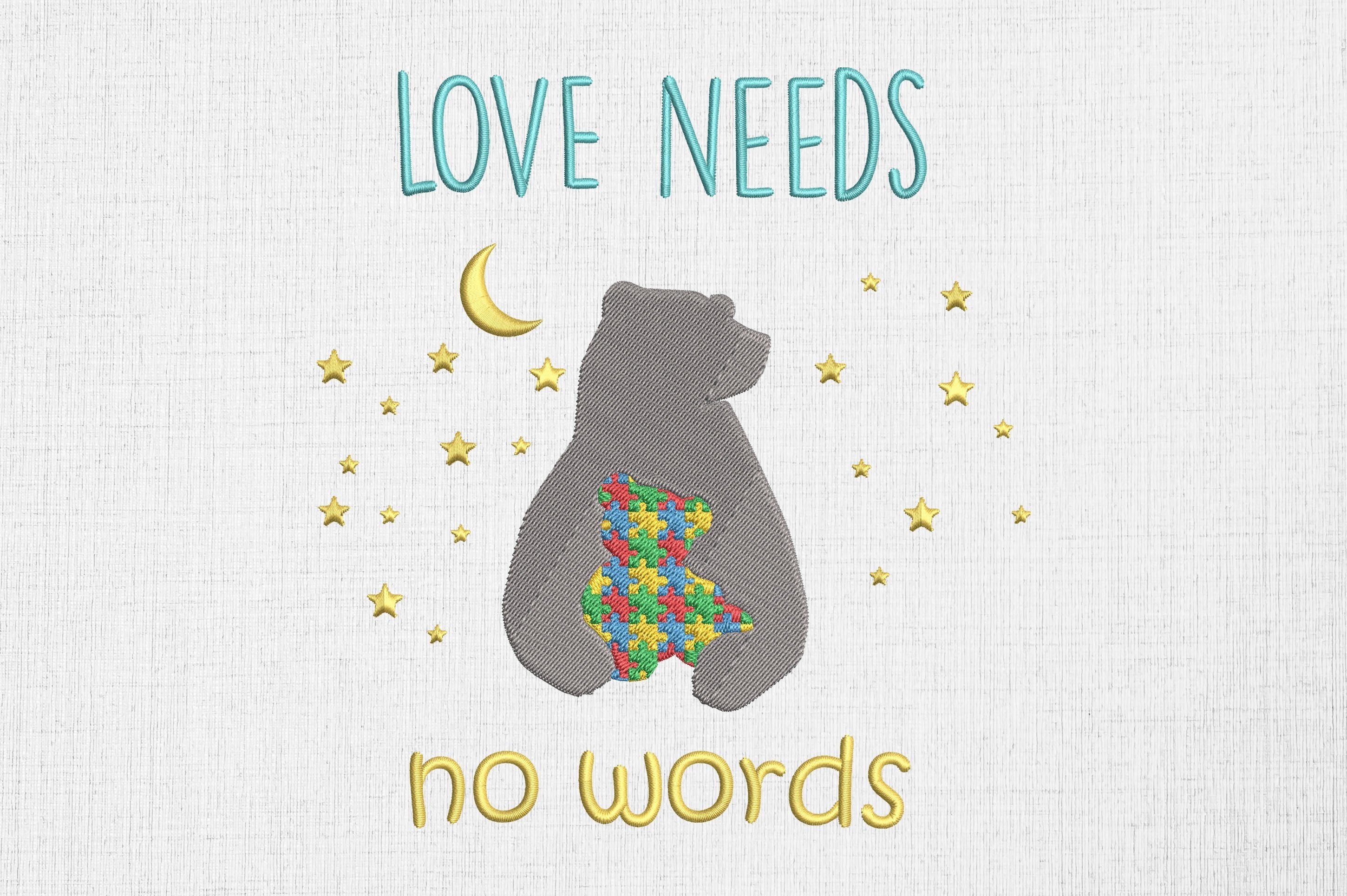 Love Needs No Words Autism Awareness