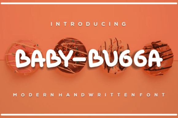 Baby Bugga Font PNG with transparent background - Preview 1