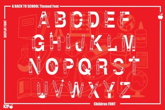 Back to School Font - Preview 1