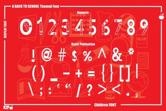 Back to School Font - Preview 3