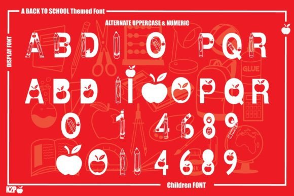 Back to School Font - Preview 5