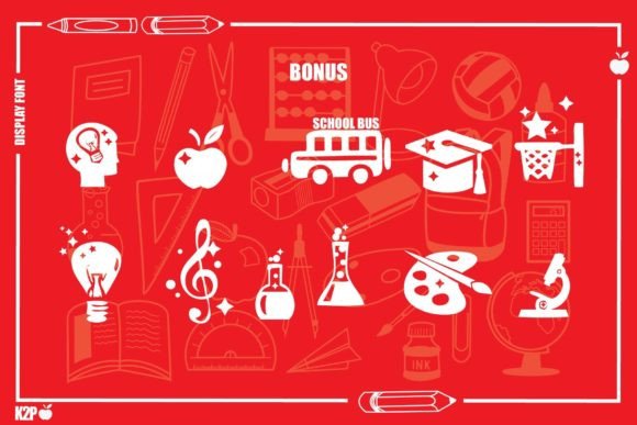 Back to School Font - Preview 6