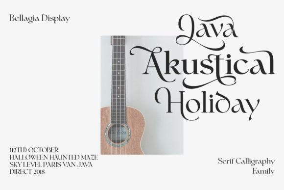Bellagia Display Font - Preview 2