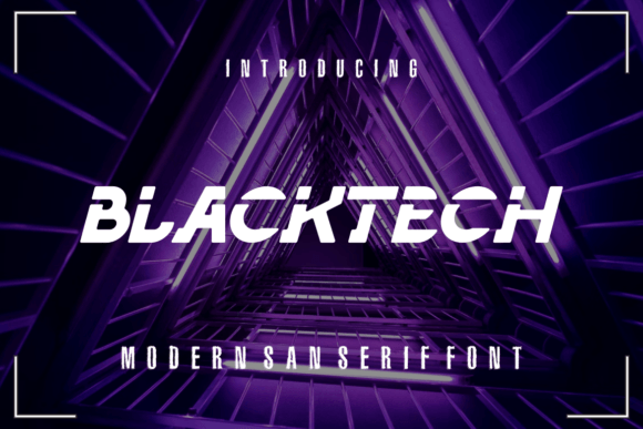 Blacktech Font - Preview 1