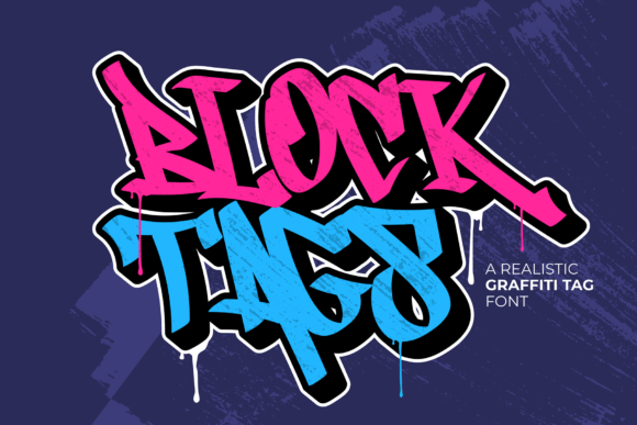 Block Tags Font by figuree studio · Creative Fabrica font preview
