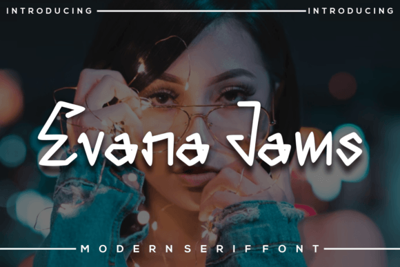 Evana Jams Font PNG with transparent background - Preview 1