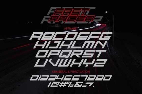 Fast Racer Font - Preview 1