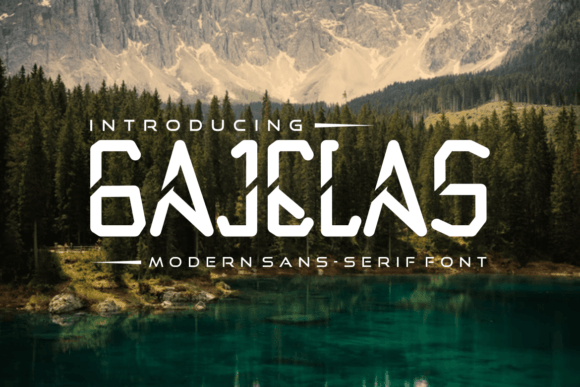 Gajelas Font PNG with transparent background - Preview 1