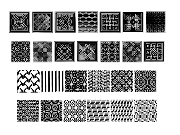 Geometric Patterns Font - Preview 1
