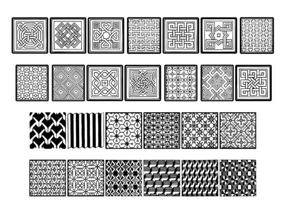Geometric Patterns Font - Preview 2