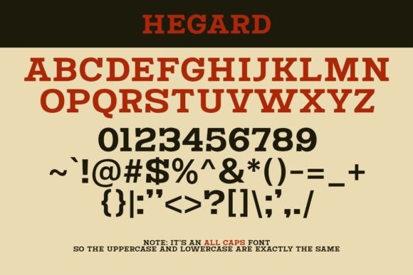 Hegard Font - Preview 1
