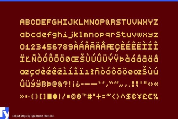 Lilliput Steps Font PNG with transparent background - Preview 2