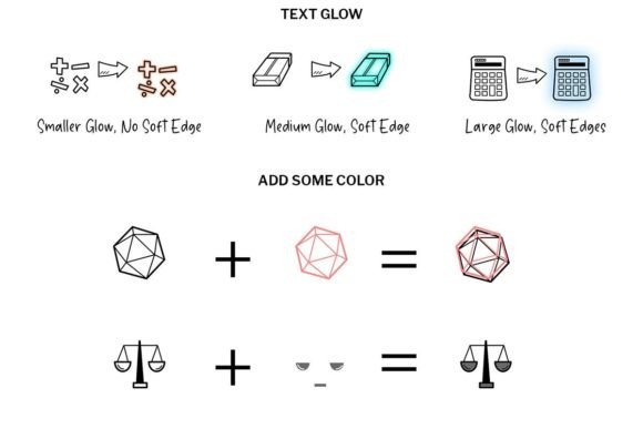 Math Doodle Font PNG with transparent background - Preview 4