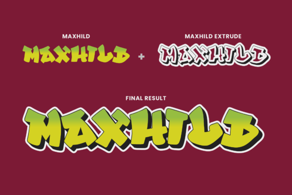 Maxhild Font PNG with transparent background - Preview 2
