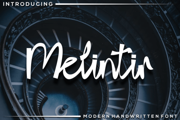 Melintir Font PNG with transparent background - Preview 1