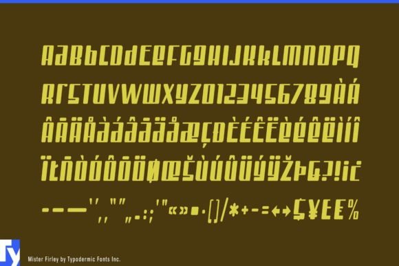 Mister Firley Font PNG with transparent background - Preview 2