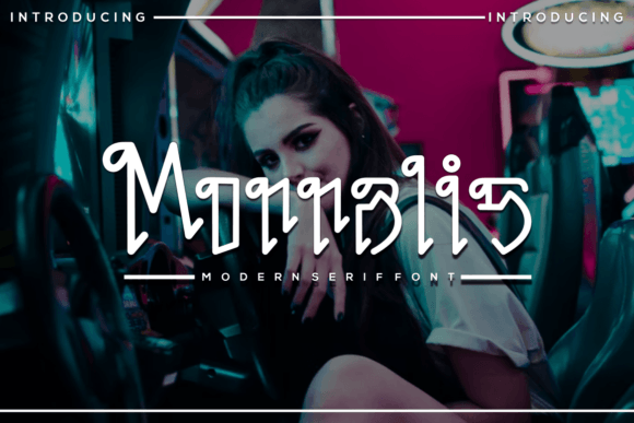 Monnalis Font PNG with transparent background - Preview 1