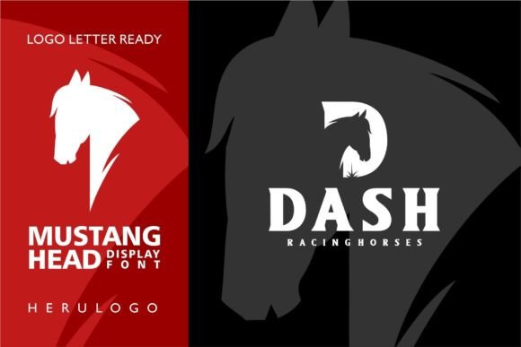Mustang Head Font PNG with transparent background - Preview 3