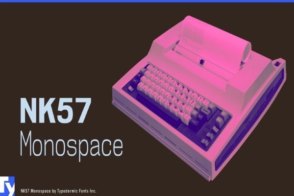 NK57 Monospace — mechanical multi-weight monospace font family