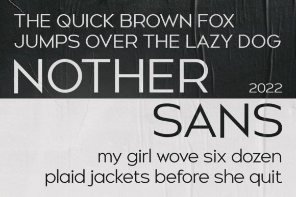 Nother Sans Font PNG with transparent background - Preview 1