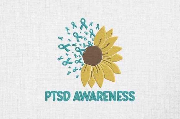 PTSD Awareness Sunflower