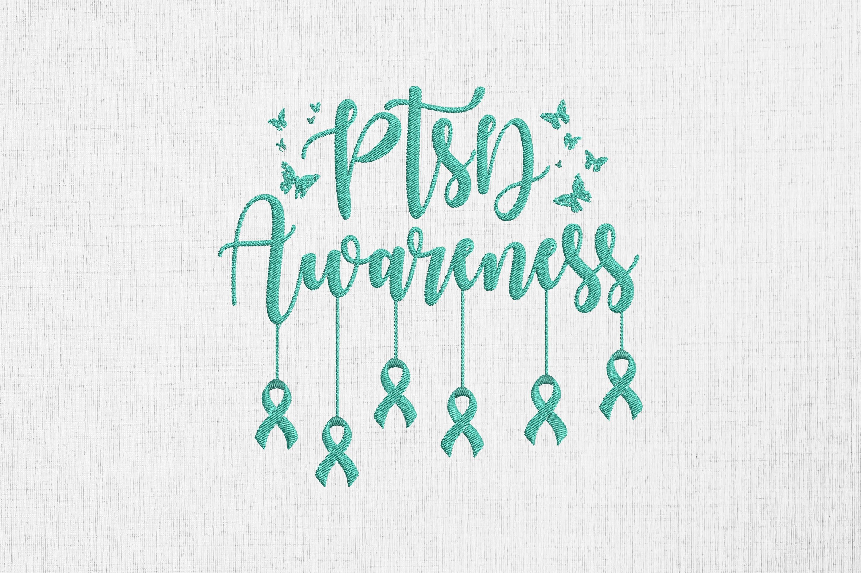 PTSD Awareness Teal Ribbon