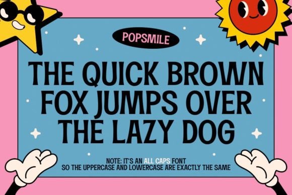 Popsmile Font PNG with transparent background - Preview 1