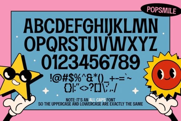 Popsmile Font PNG with transparent background - Preview 2