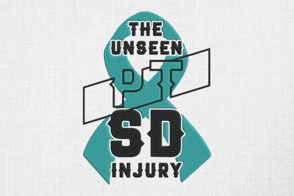 Teal Ribbon the Unseen Injury PTSD