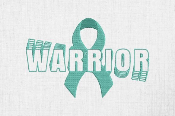 Warrior Teal Ribbon PTSD Awareness