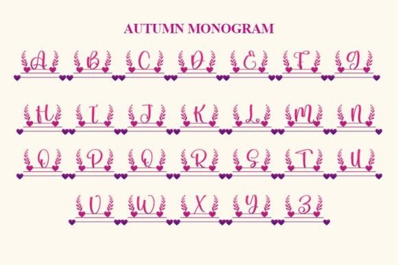 Autumn Monogram Font - Preview 2