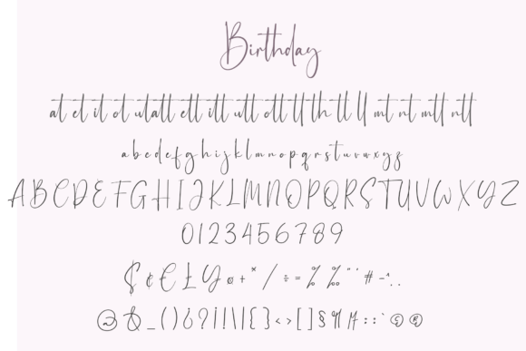 Birthday Font - Preview 5