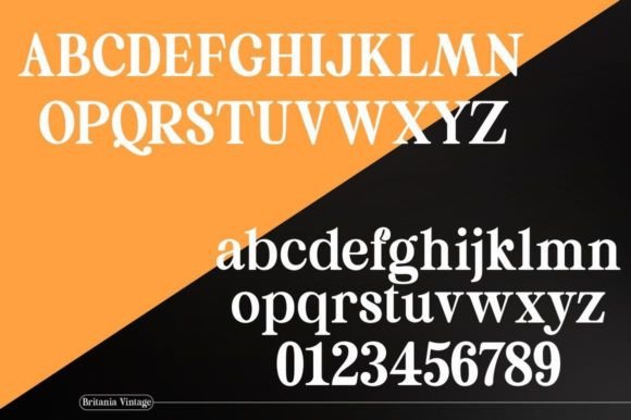 Britania Vintage Font - Preview 4