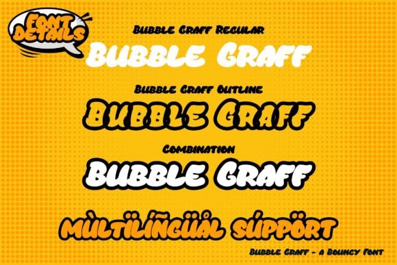 Bubble Graff Font - Preview 2