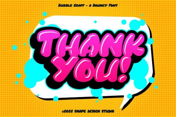 Bubble Graff Font - Preview 4