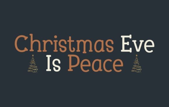 Christmas Lounge Font PNG with transparent background - Preview 1