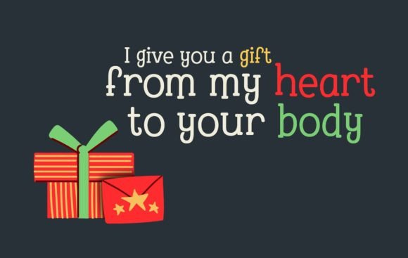 Christmas Lounge Font PNG with transparent background - Preview 6