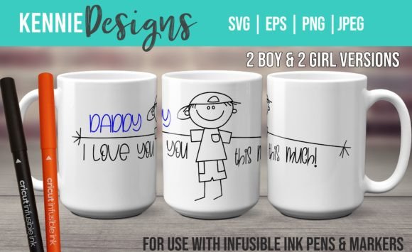 Daddy I Love You Infusible Ink Pen Mug
