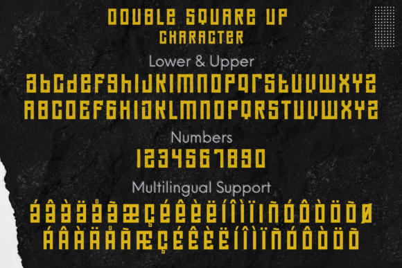 Double Square Font - Preview 3