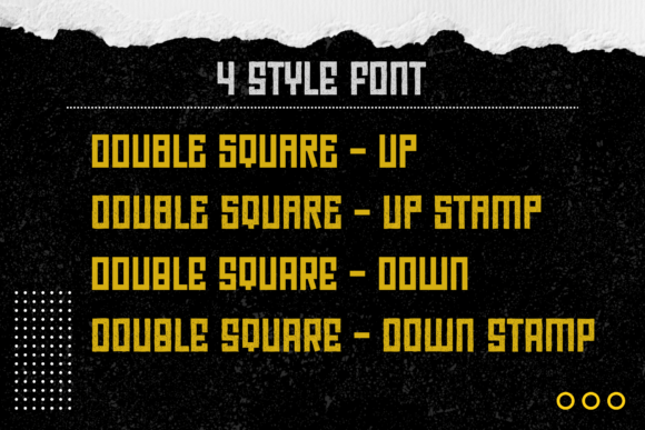 Double Square Font - Preview 1