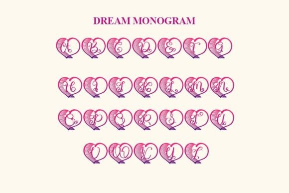 Dream Monogram Font - Preview 3