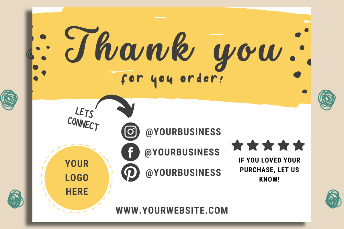 Editable Canva Thank You Card 40