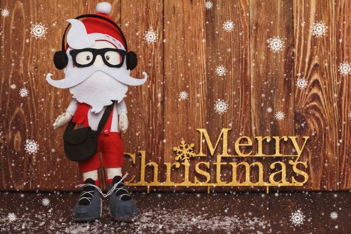 Felt Santa Hipster