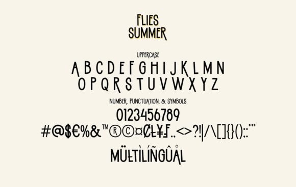 Flies Summer Font - Preview 6